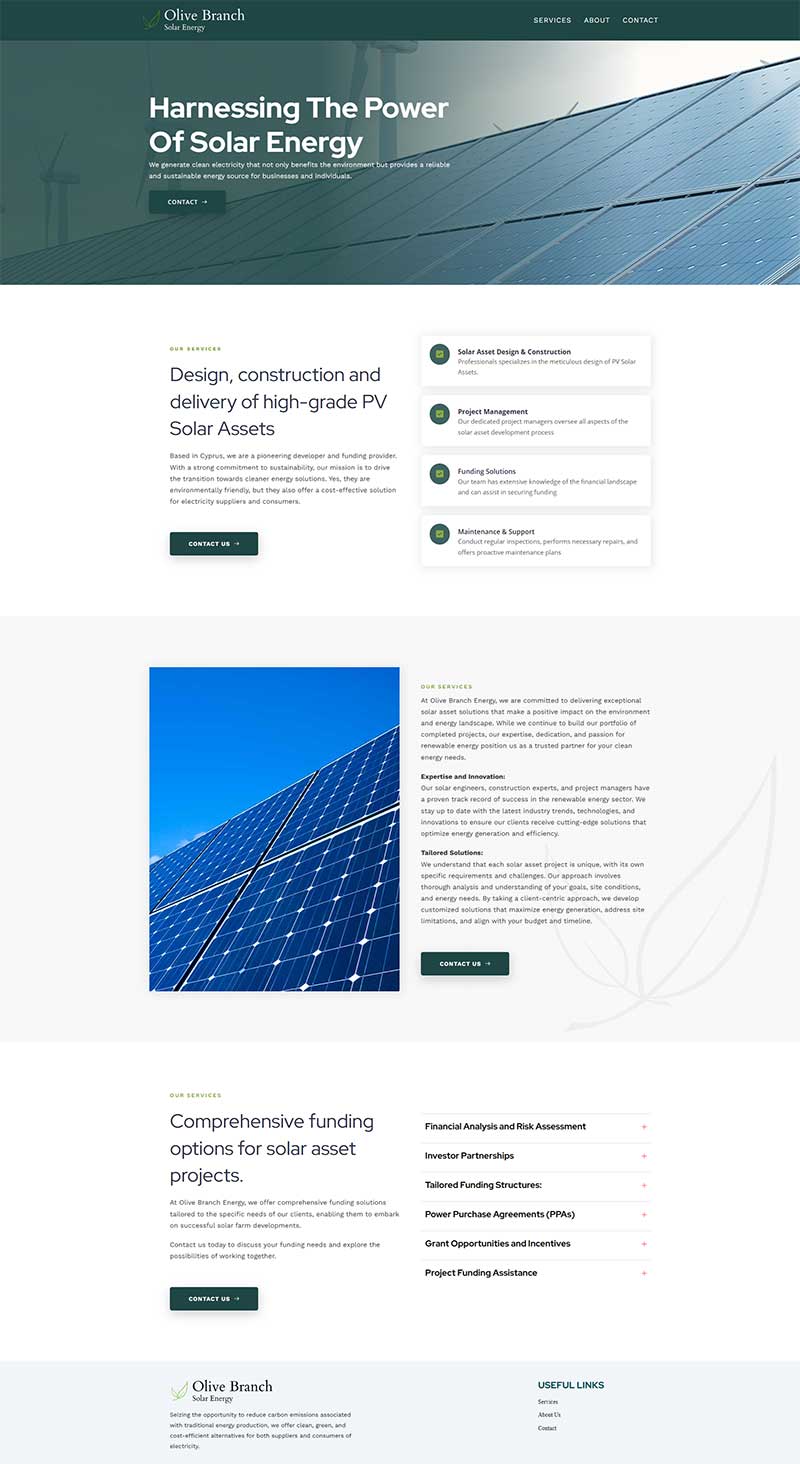 Olive Branch Energy - Solar Energy Website