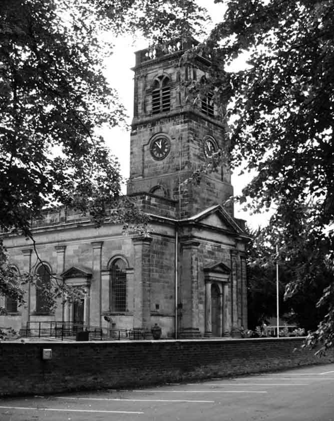 Historic St. Mary's Church in Alsager, a prominent local landmark photographed for a web design business website