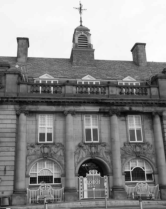 Professional web design services for businesses in Crewe, Cheshire, featuring the historic Crewe Town Hall