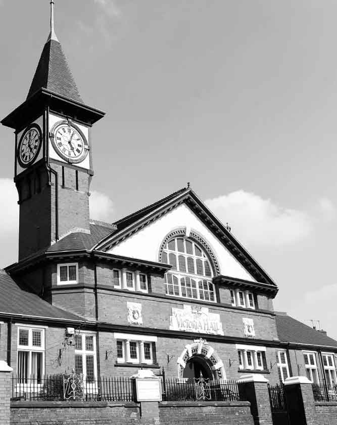 Local web design services for businesses in Kidsgrove, Staffordshire, featuring the historic Victoria Hall